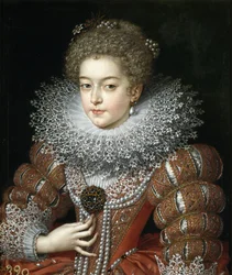 Portrét francouzské královny Alžběty (1602-1644), manželky španělské královny