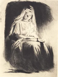 Žena s lampou