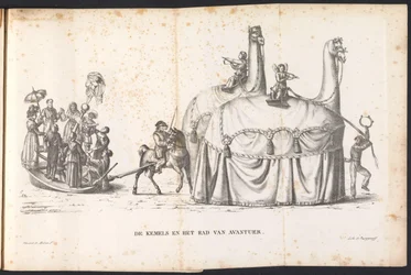 Dva velbloudi a kolo štěstí, 1825 The Kemels and the Wheel of Avantuer (název na předmětu)