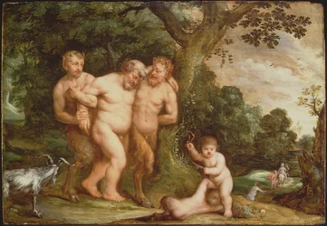 The Drunken Silenus (olej na panelu)