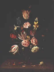 Tulipány, růže, kosatec a narcis