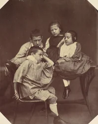 Alfons, Eugen, Marie a Hermine Antoineovi, 50.–60. léta 19. století.