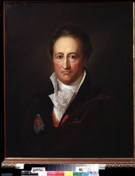 Portrét autora Johanna Wolfganga von Goethe (1749-1832) (Portrét autora J. W. von Goetha). Malba Gerharda von Kugelgena (1772-1820), olej na plátně