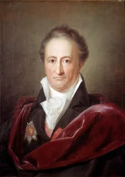 Portrét Johana Wolfganga Goetha (1749 - 1832), německého spisovatele. Obraz Franze Van Kugelgena (1772-1820)