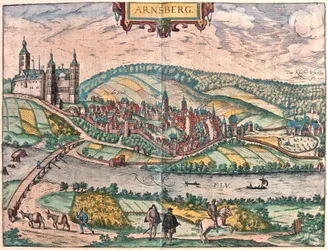 Arnsberg, Německo (rytina