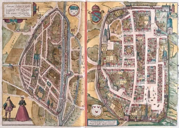 Chartres a Chateaudun, Francie (rytina
