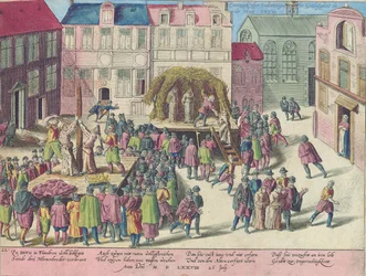Poprava v Bruggách upálením tří mnichů za sodomii, 28. června 1578