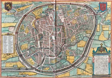 Mapa Bruselu (Bruxella), Belgie (lept