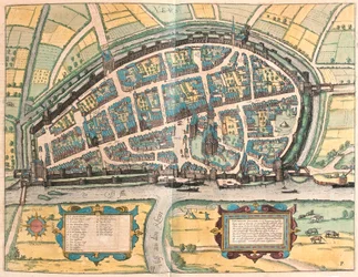Neuss, Německo (rytina