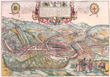 Serravalle, Vittorio Veneto (Treviso), Itálie (rytina