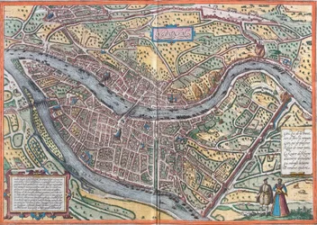 Pohled na Lyon (Lugdunum), Francie (lept