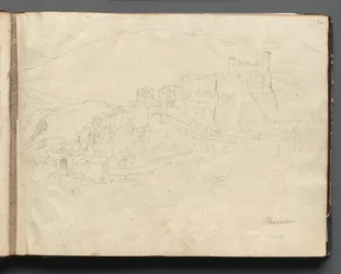 Album s Pohledy na Řím a okolí, Krajinářské studie, strana 02a: Olevano.