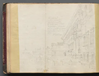 Album s pohledy na Řím a okolí, Krajinářské studie, strana 15b: Římský architektonický pohled.