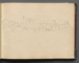 Album s Pohledy na Řím a okolí, Krajinářské studie, strana 16a: Roman View.