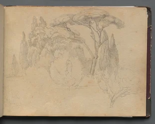 Album s Pohledy na Řím a okolí, Krajinářské studie, strana 29a: Krajinná studie.