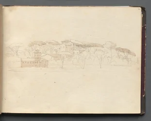 Album s pohledy na Řím a okolí, Krajinářské studie, strana 30a: Římský panoramatický pohled