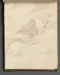 Album s Pohledy na Řím a okolí, Krajinářské studie, strana 33a: Cervera.
