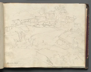 Album s pohledy na Řím a okolí, Krajinářské studie, strana 35a: "Rocca di Papa"