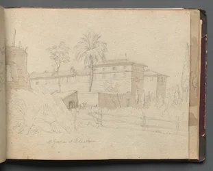 Album s Pohledy na Řím a okolí, Krajinářské studie, strana 38a: :St. Giovanni a Paolo....