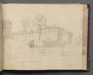 Album s Pohledy na Řím a okolí, Krajinářské studie, strana 38a: :St. Giovanni e Paolo, Řím"
