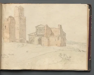 Album s pohledy na Řím a okolí, Krajinářské studie, strana 41a: St. Pietro, Toscanella.