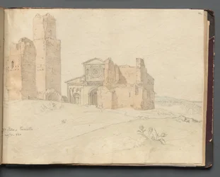 Album s pohledy na Řím a okolí, Krajinářské studie, strana 41a: "St. Pietro, Toscanella"