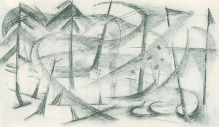 Franz Marc - Skicák z terénu - List 35