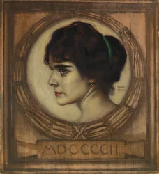 Portrét Gemmy Bierbaumové, 1902.