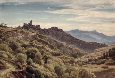 Pohled na Olevano (tabule)