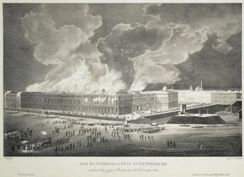 Požár v Zimním paláci 29. prosince 1837, c.1838