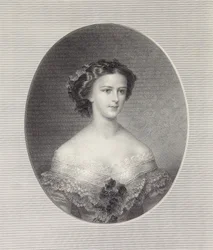 Portrét císařovny Alžběty Rakouské, cca 1855.