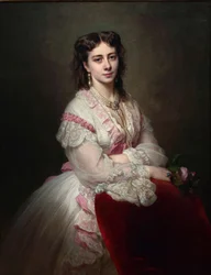 Portrét hraběnky Marie Branické 1843-1918, rozené princezny Sapiehové, 1865