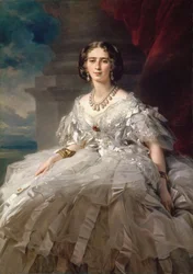 Princesse Tatiana Youssoupov (Ioussoupov, Youssoupoff) - Portrét princezny Tatiany Yusupové (1828-1879), Winterhalter, Franz Xavier (1805-1873). Olej na plátně, c. 1858. Rozměr : 148x104 cm. Státní Ermitáž, Petrohrad