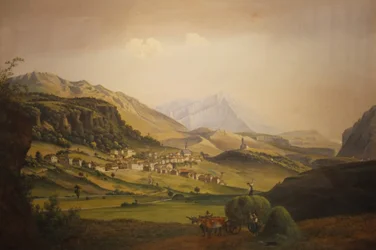 Frédérich Martens - Pohled na Pieve Tesino