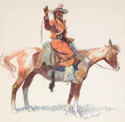 Apache Scout. Frederic Remington.