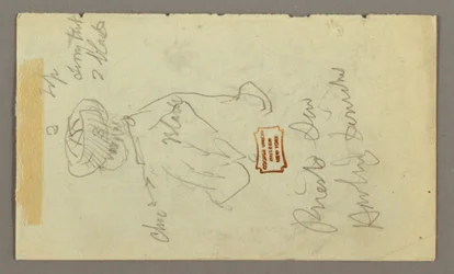 Kresba, Chlapec s turbanem, pravděpodobně 1868