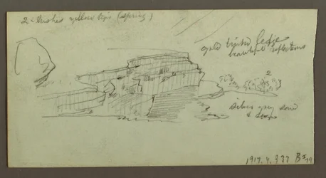 Kresba, kaňon, pravděpodobně 1868