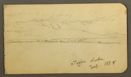 Kresba, Hora Katahdin pokrytá mraky, 1878