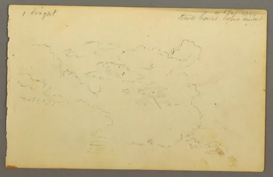 Kresba, Studie mraků, 1844