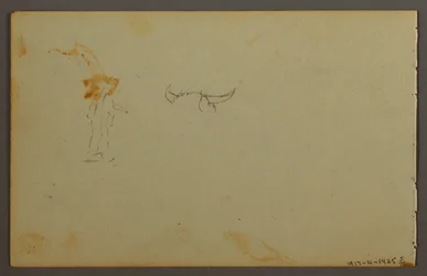 Kresba, Studie mraků, 1844