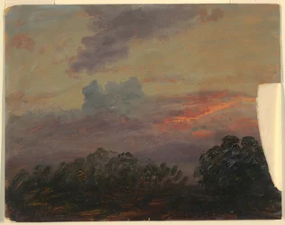 Kresba, studie mraků, 1860-70