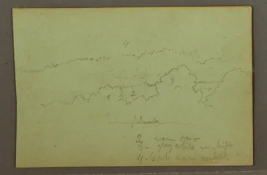 Kresba, studie mraků, pravděpodobně 1856