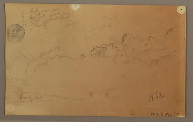 Kresba, Oblačná obloha, 1863