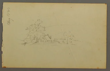 Kresba, Vzdálené hospodářské budovy, 1844