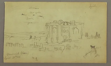 Kresba, Fasáda, pokud Parrelorium, 28. dubna 1868