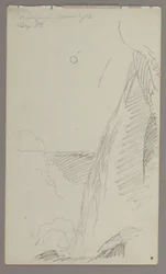 Kresba, Vodopády v měsíčním světle, 1858