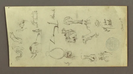 Kresba, Studie postavy a velblouda, 4. března, pravděpodobně 1868