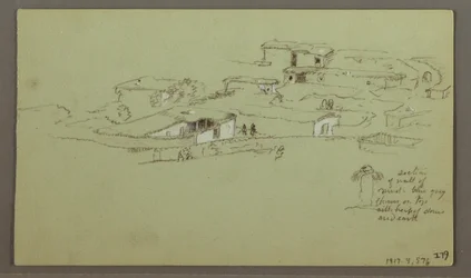 Kresba, Flat Rocky hill, 4. května 1868