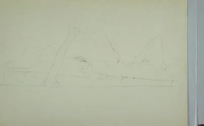 Kresba, plovoucí ledovec, červen nebo červenec 1859