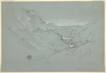 Kresba, Krajina z Alp, srpen-září 1868